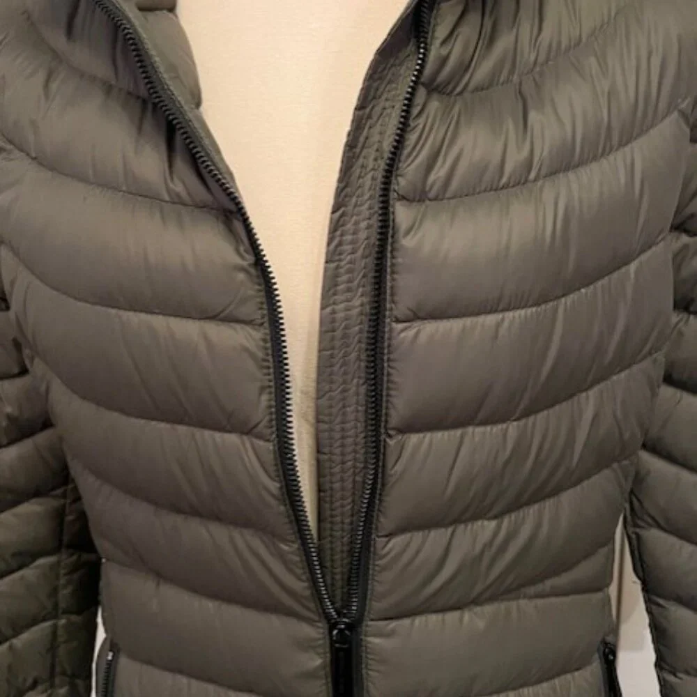 Michael Kors Knee Length Light Weight Puffer Coat - Picture 2 of 9